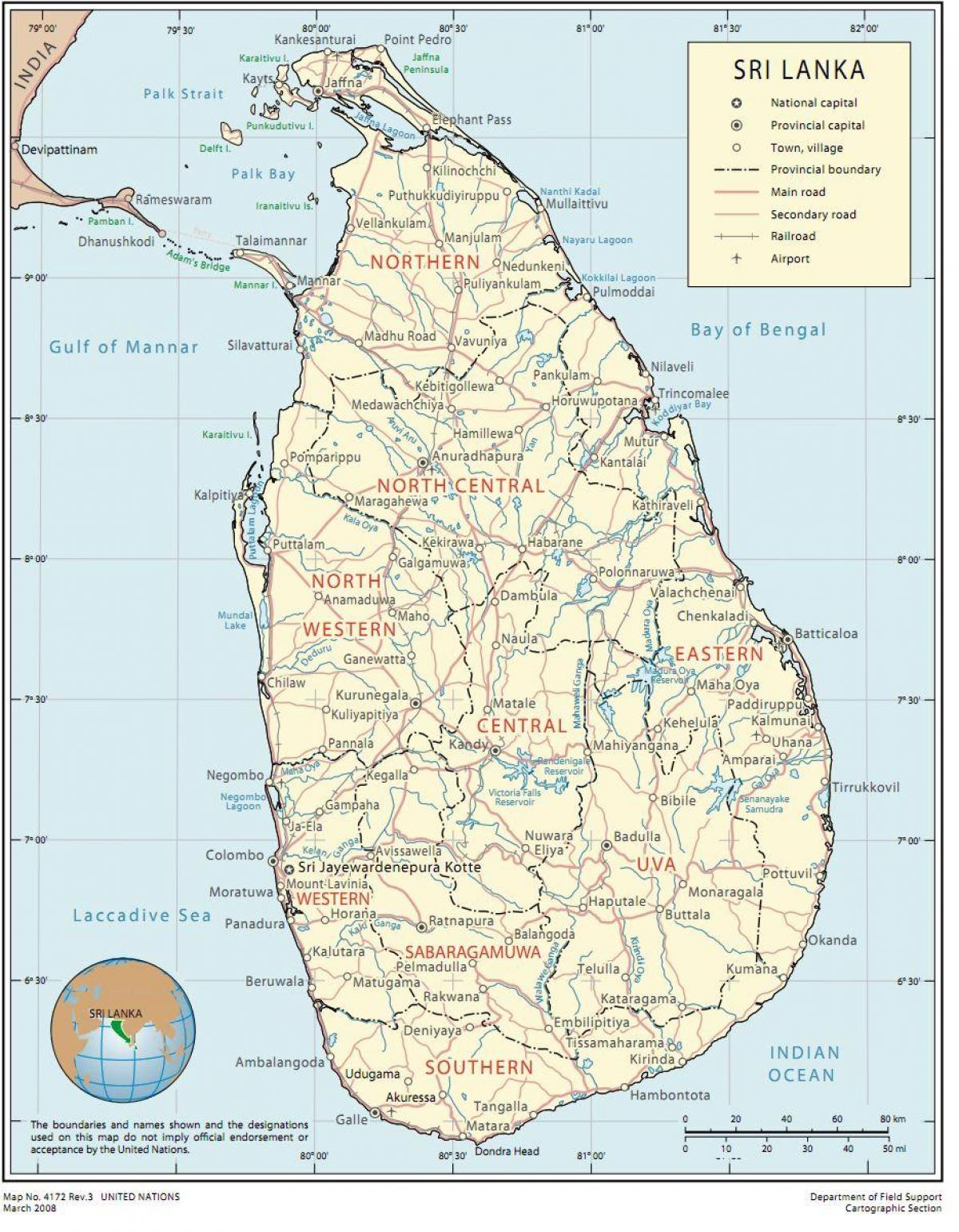 Sri Lanka rasin kat jeyografik