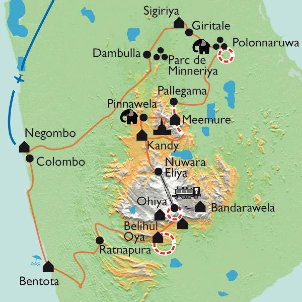 Sri Lanka kat jeyografik sigiriya