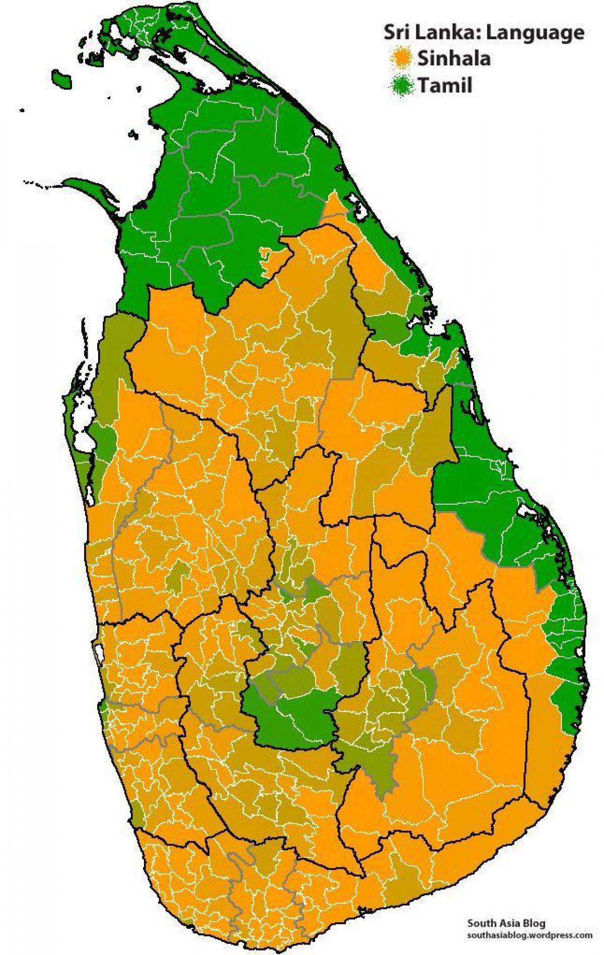 kat jeyografik nan Sri Lanka lang