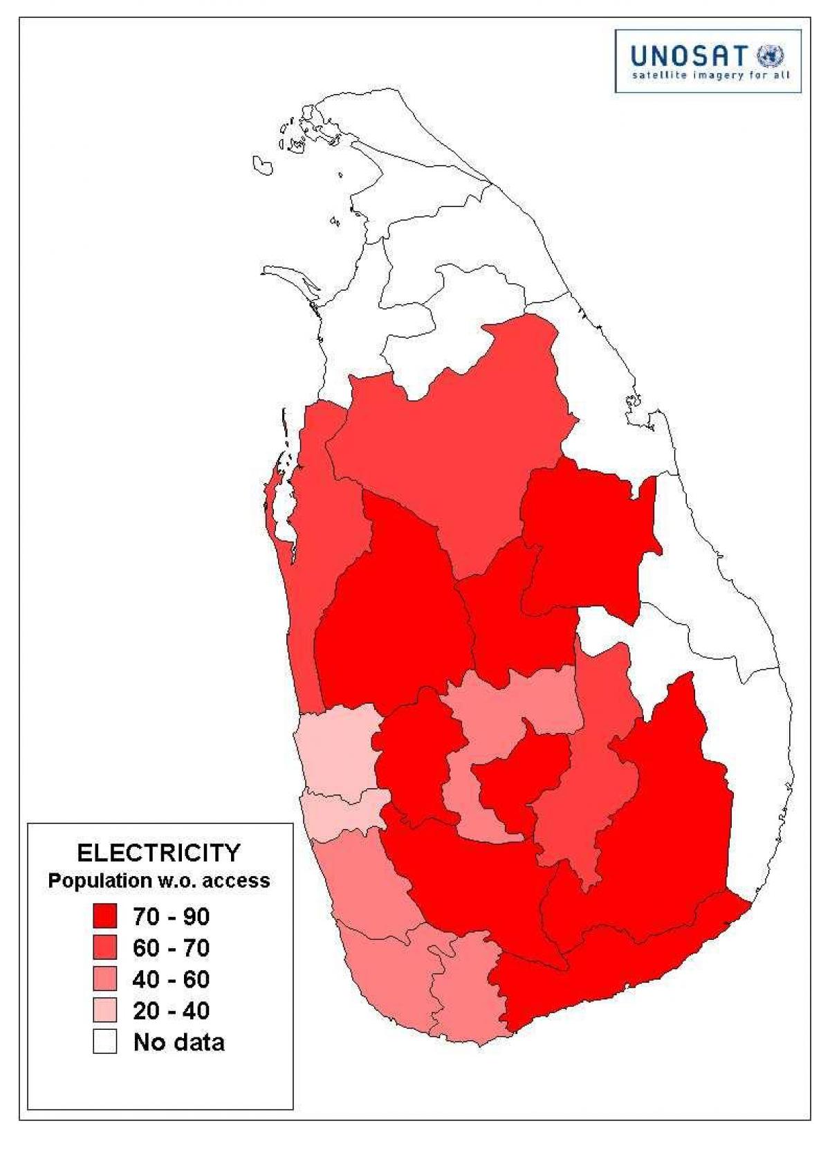 Sri Lankan popilasyon kat jeyografik