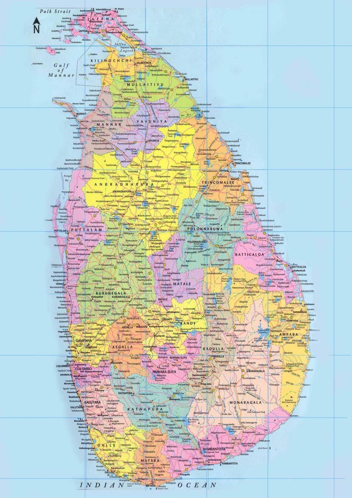 kat jeyografik nan Sri Lanka wout kat jeyografik sinhala