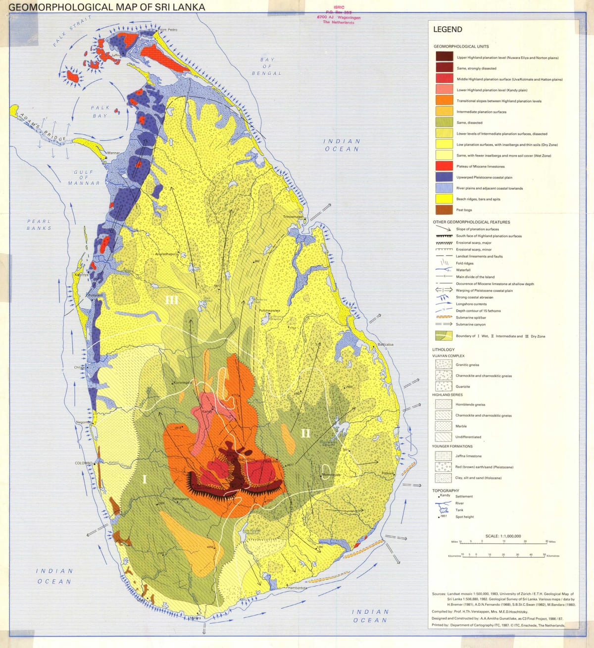 kat jeyografik nan kat jeyografik tè nan Sri Lanka