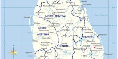 Kat jeyografik nan èpòt entènasyonal nan Sri Lanka