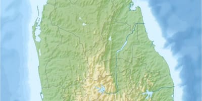 Kat jeyografik nan tè a kat jeyografik Sri Lanka
