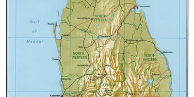 Kat jeyografik nan Sri Lanka fizik