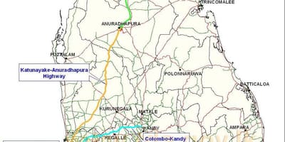 Gran wout nan nouvo kat jeyografik la nan Sri Lanka