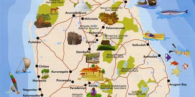 Sri Lanka zile a kat jeyografik
