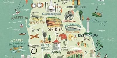 Kat jeyografik nan Sri Lanka kat jeyografik afich