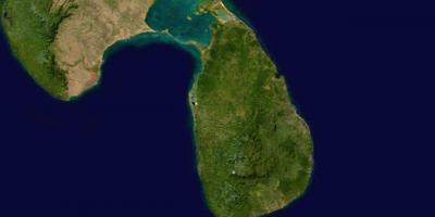 Sou entènèt kat jeyografik satelit nan Sri Lanka