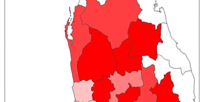 Sri Lankan popilasyon kat jeyografik