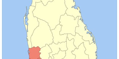 Kat jeyografik nan Sri Lanka pwovens lwès la