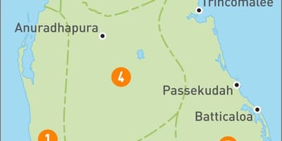 Kat jeyografik nan Sri Lanka rejyon